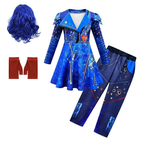 Evie (Descendants) - Kid's Blue Costume
