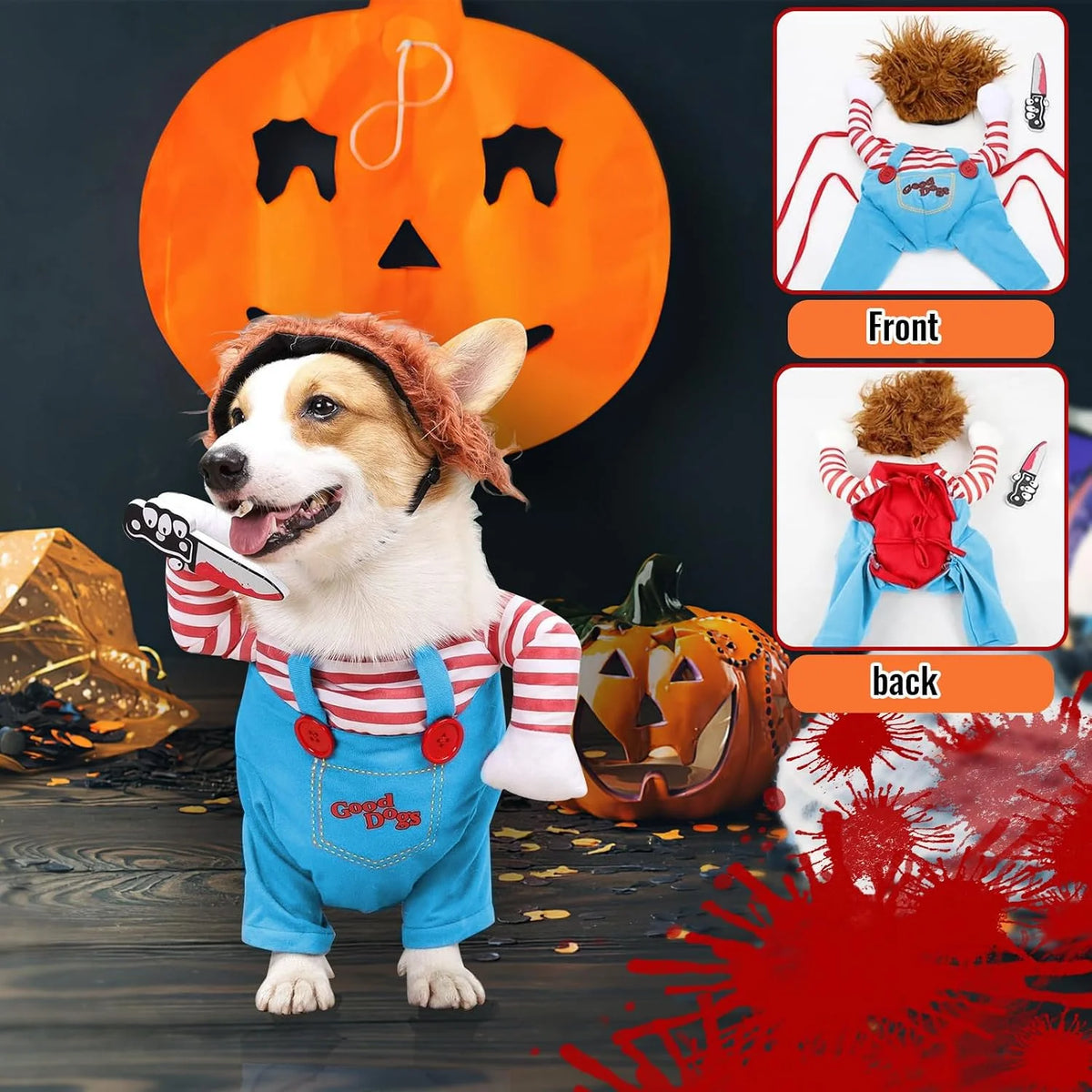 Deadly Doll Chucky - Dog Costume