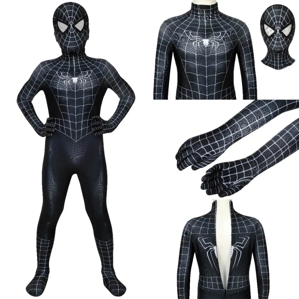Black Spiderman - Kid's Costume