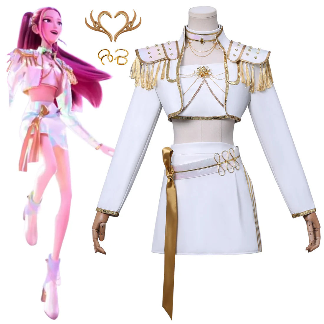 Mira (KPop Demon Hunters) - Kid's White Costume
