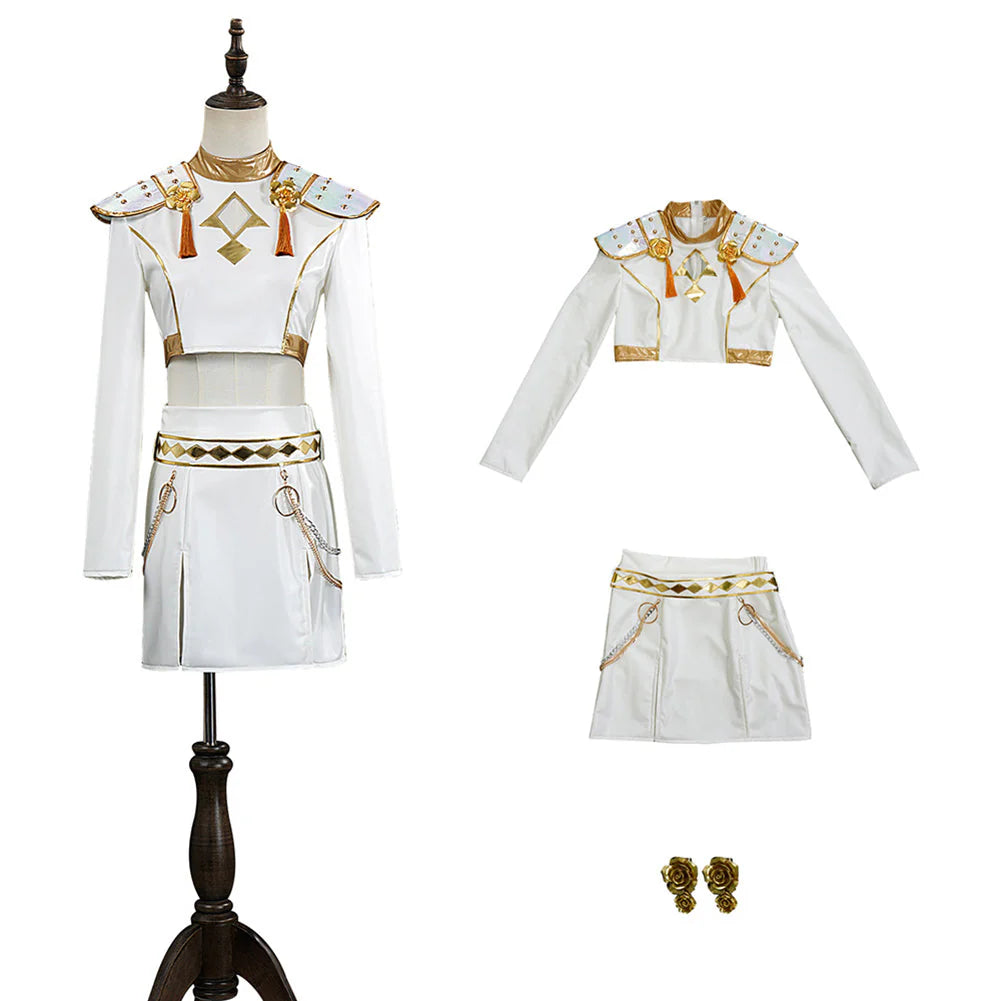 Zoey (KPop Demon Hunters) - Kid's White Costume