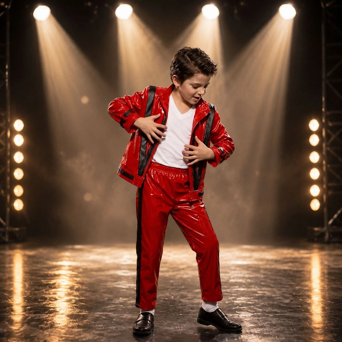 Michael Jackson - Kid's Costume (red)